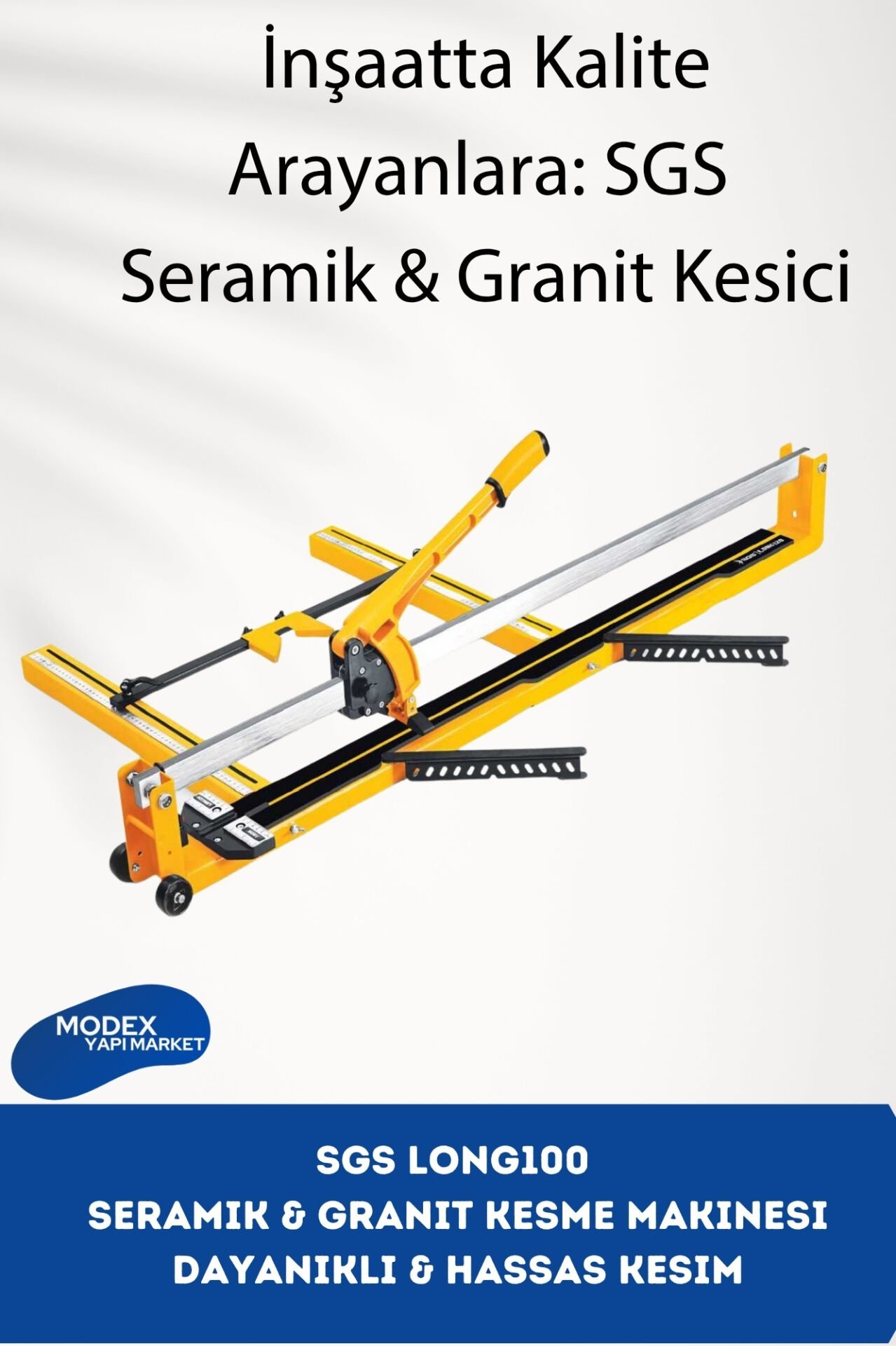 SGS LONG100 Seramik & Granit Kesme Makinesi – Yüksek Performanslı, Hassas Kesim