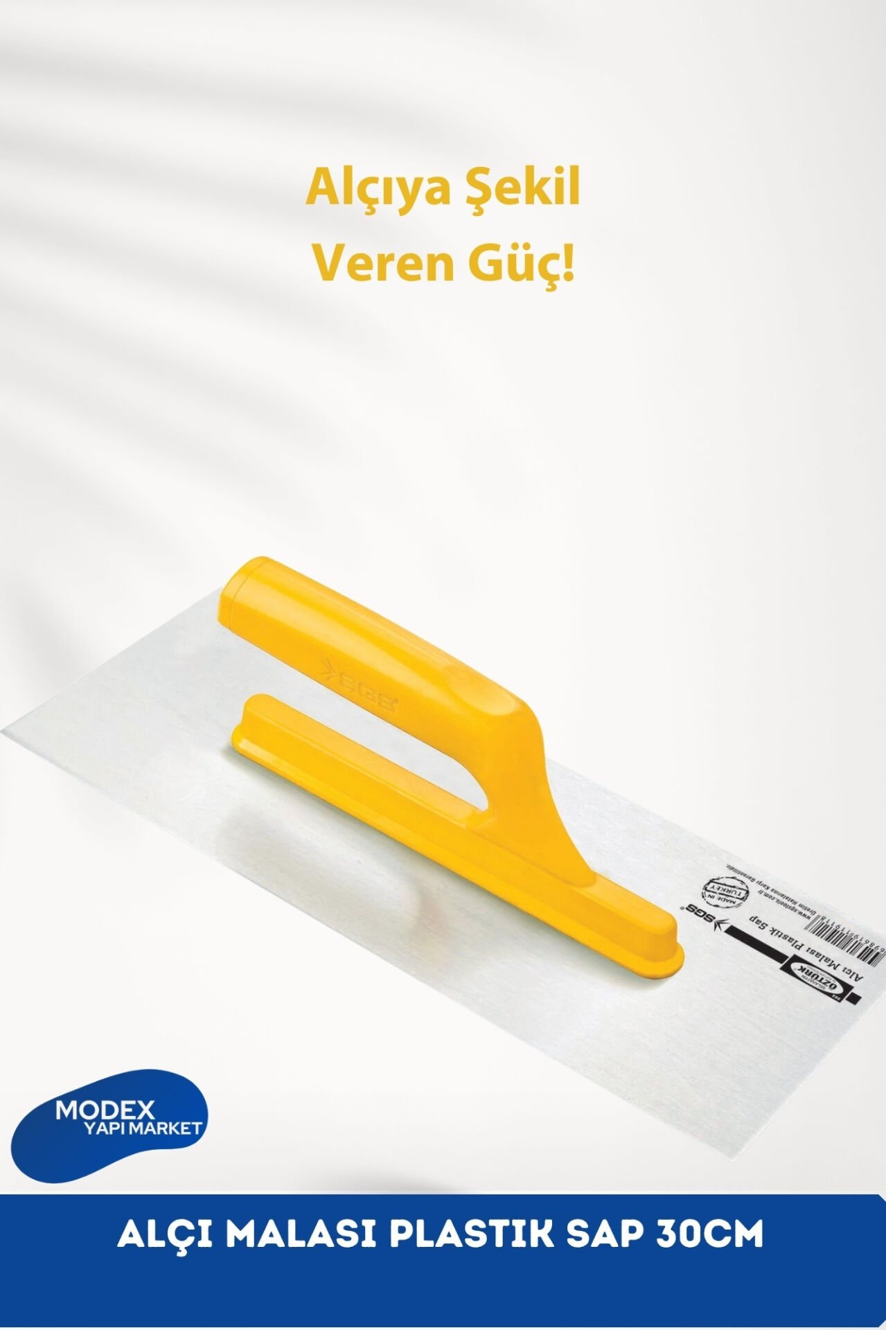 Alçı Malası Plastik Sap 30cm – Dayanıklı ve Ergonomik Tasarım