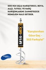 Boya Alçı Tutkal Karıştırıcı M-14 120x600mm – Güçlü ve Dayanıklı Karıştırma Aparatı