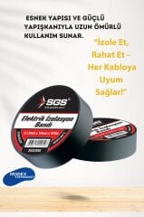 Elektrik İzolasyon Bandı Siyah 19mm – Yüksek Performanslı ve Dayanıklı