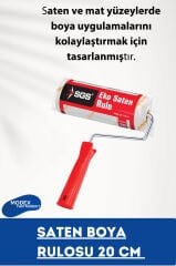 Saten Boya Rulosu 20 cm – Ekonomik ve Yüksek Performanslı Boya Uygulama Aracı