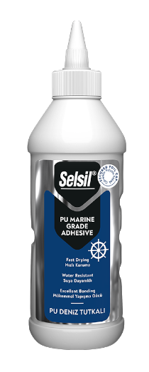 Selsil PU Deniz Tutkalı 500 GR – Bal Rengi – Suya Dayanıklı Poliüretan Yapıştırıcı