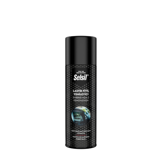 Selsil Lastik Fitil Yenileme Spreyi 200 ML – Kapı Fitili ve Conta Koruyucu, Kırılma ve Kurumayı Önler