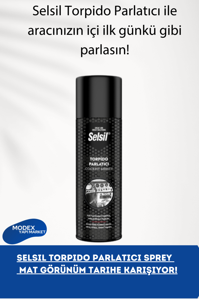 Selsil Torpido Parlatıcı Sprey – 200 ml – Mat Görünüm Tarihe Karışıyor!