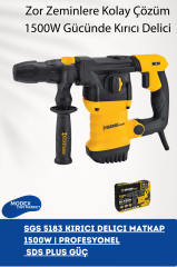SGS 5183 Kırıcı Delici Matkap 1500W | Profesyonel SDS Plus Güç