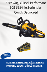 SGS 5354 Benzinli Ağaç Kesme Motoru 52CC | Güçlü Testere