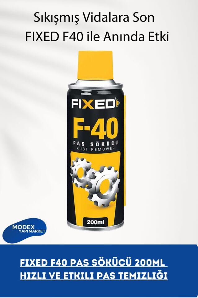 FIXED Pas Sökücü 200ml | Hızlı ve Etkili Pas Temizliği