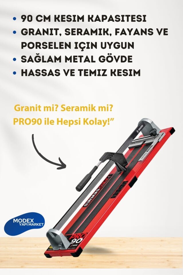 SGS PRO90 Seramik ve Granit Kesme Makinası Yüksek Performanslı, Hassas Kesim