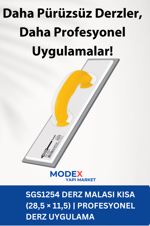 SGS1254 Derz Malası Kısa (28,5 × 11,5) | Profesyonel Derz Uygulama