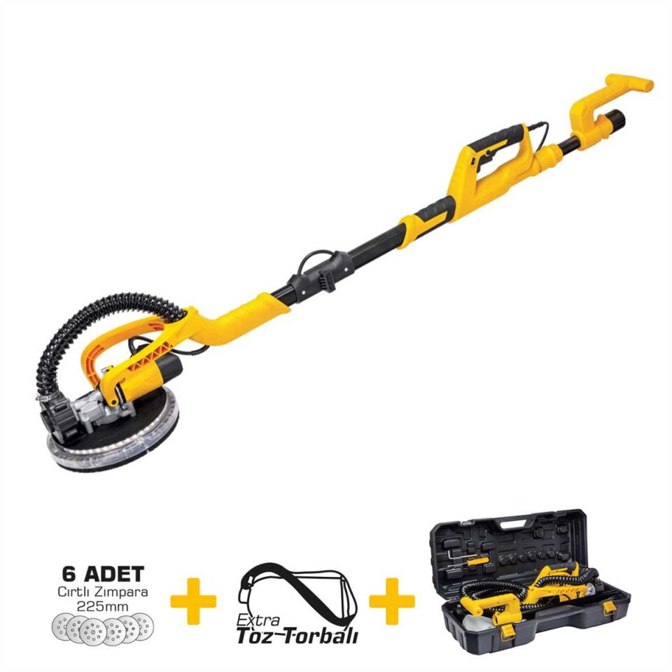 SGS 750 W Alçı Zımpara Makinası – Toz Emme + Ergonomik Sap | SGS