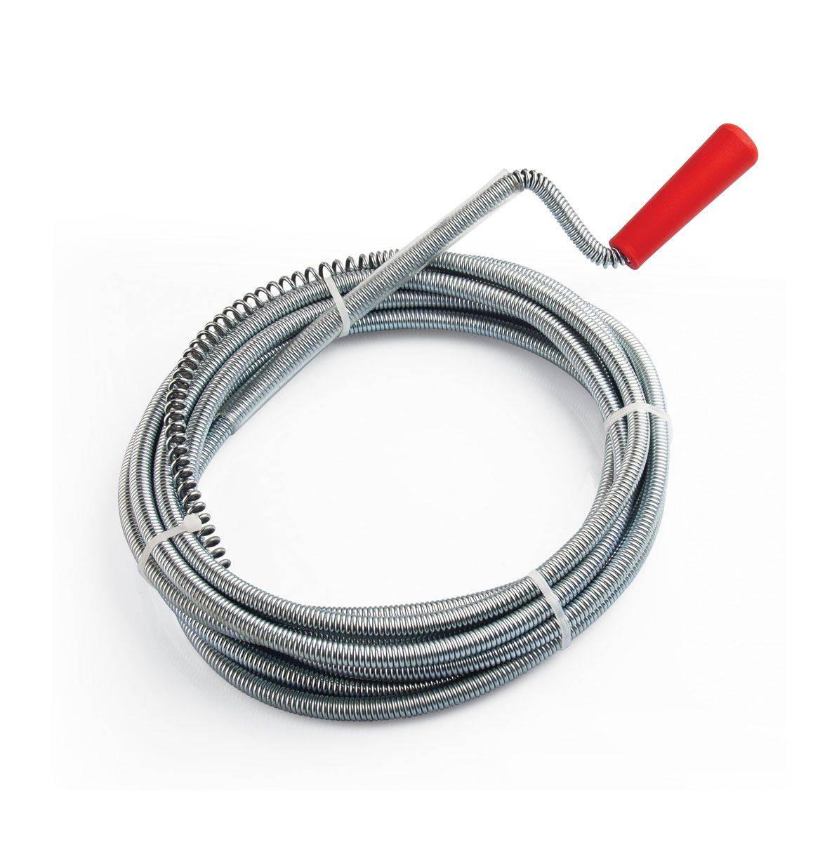 SGS Lavabo Açma Sustası – 5 Metre Esnek Çelik Spiral, Ergonomik Sap